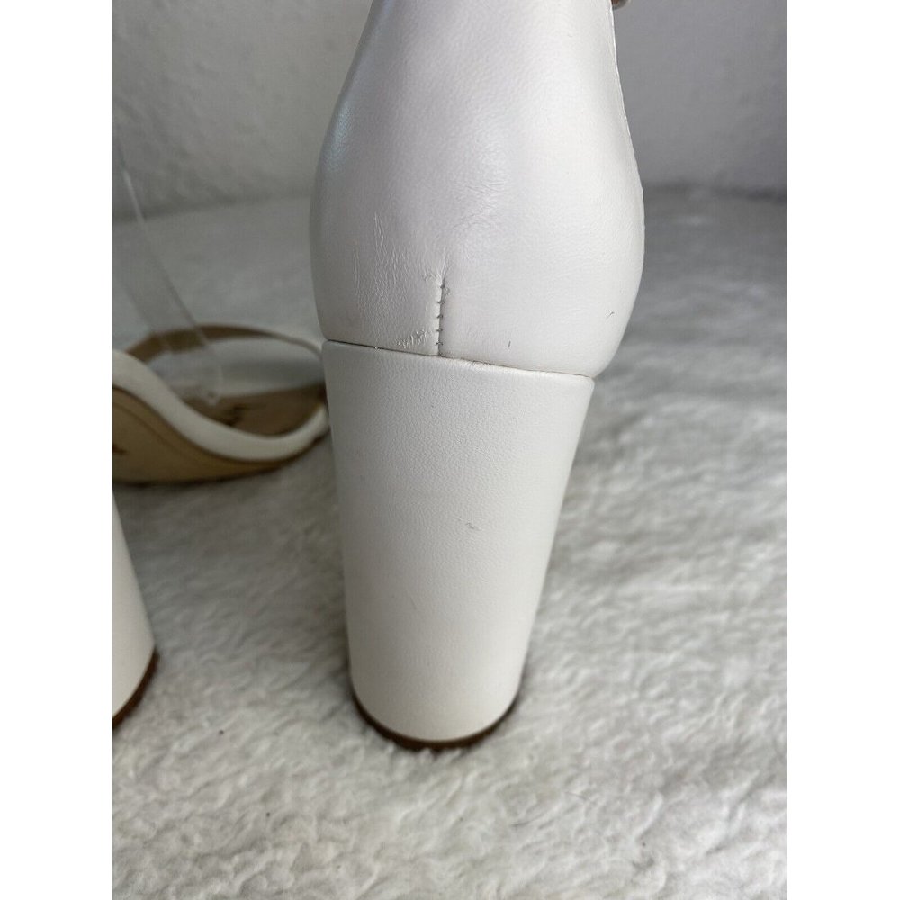 Sam Edelman 249005 Womens Yaro Leather Ankle Strap Sandals White Size 9.5 - Picture 7 of 11